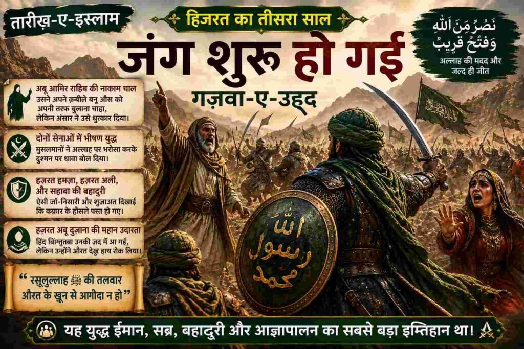 Jang Shuru Ho Gayi (Ghazwa-e-Uhud) | Hijrat Ka Teesra Saal | Tareekh-e-Islam
