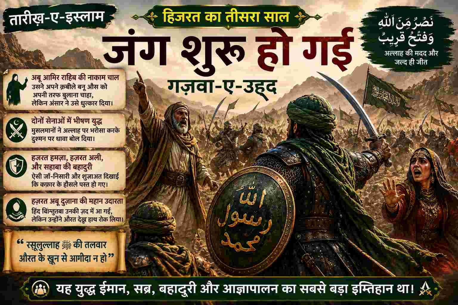 Jang Shuru Ho Gayi (Ghazwa-e-Uhud) | Hijrat Ka Teesra Saal | Tareekh-e-Islam