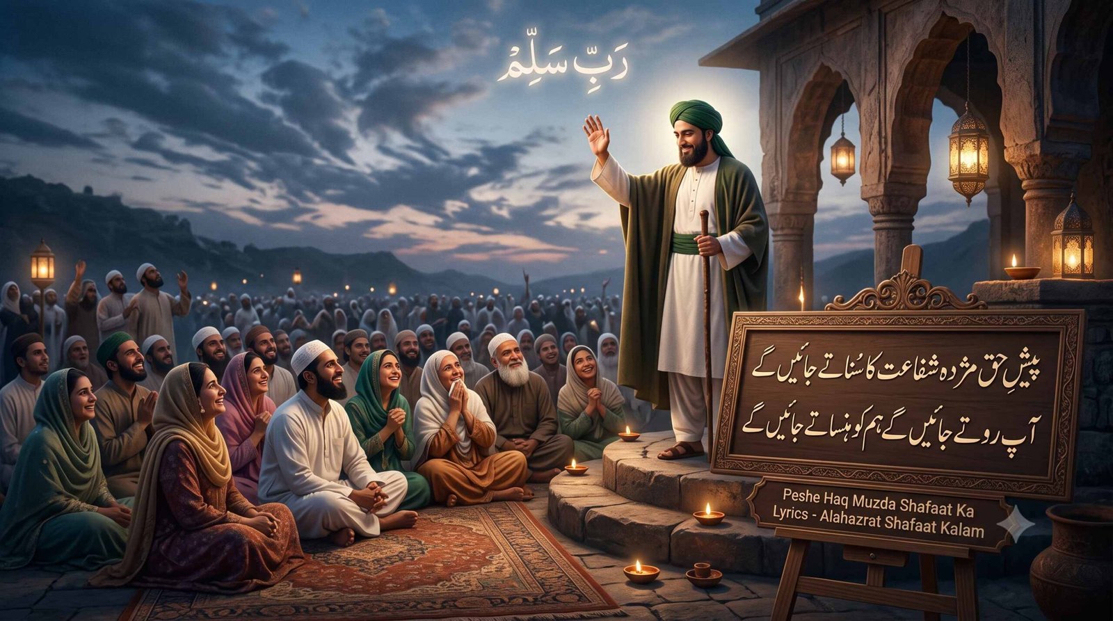 Peshe Haq Muzda Shafaat Ka Lyrics - Alahazrat Naat