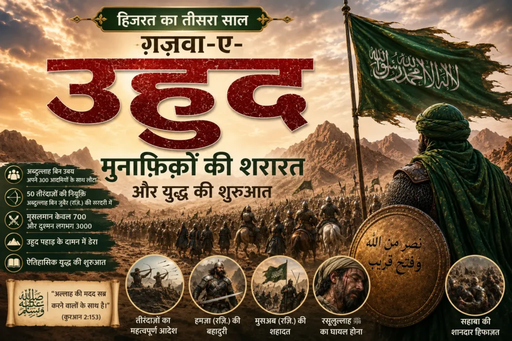 Munafiqon Ki Shararat aur Ghazwa-e-Uhud Ki Shuruaat | Hijrat Ka Teesra Saal