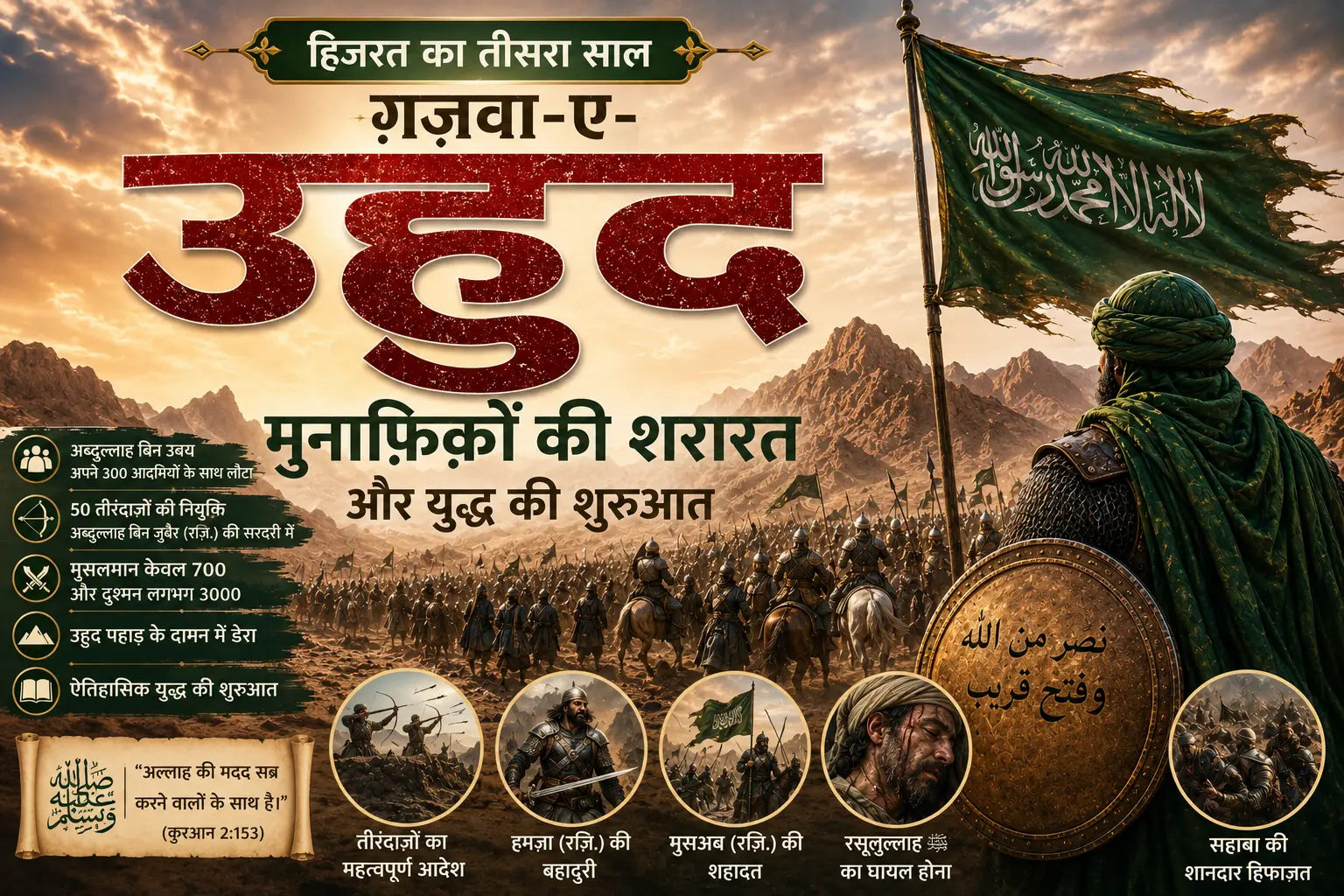 Munafiqon Ki Shararat aur Ghazwa-e-Uhud Ki Shuruaat | Hijrat Ka Teesra Saal