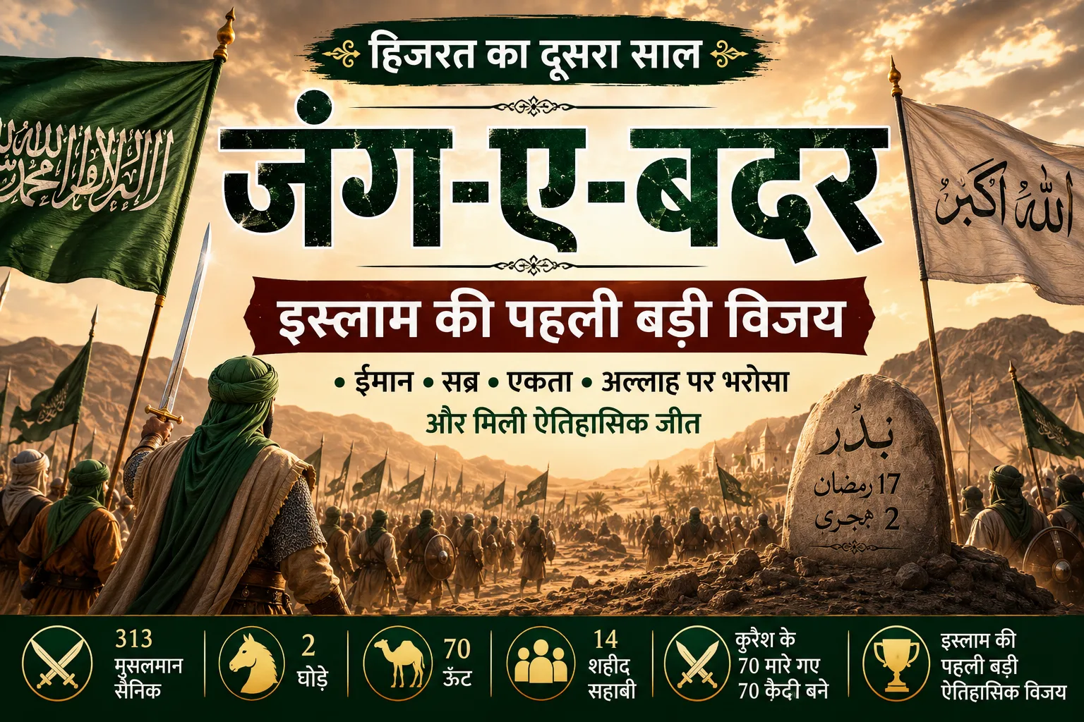 Jang-e-Badr Ka Waqia Hindi | Ghazwa Badr Ki Puri Tareekh Aur Islami Tarikh